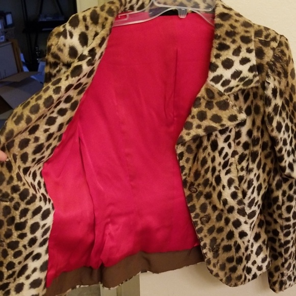 Gorgeous, vintage Peggy Jennings leopard jacket- silk lined! - Picture 3 of 5
